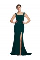 Stretch Crepe Sheath Sweep Train Sleeveless Semi Formal Evening Dress / Prom Dress / Bridesmaid Dress Glasgow
