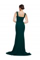 Stretch Crepe Sheath Sweep Train Sleeveless Semi Formal Evening Dress / Prom Dress / Bridesmaid Dress Glasgow