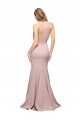 Stretch Crepe Sheath Sweep Train Sleeveless Dusty Pink Prom Dresses Glasgow
