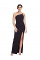 Stretch Crepe Sheath Sheath Sleeveless Black Formal Evening Gown / Prom Dress / Bridesmaid Dress Glasgow