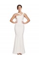 Stretch Crepe Sheath Long Sleeveless Low Back Prom Dresses Glasgow