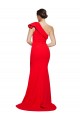 Stretch Crepe Sheath Sweep Train Sleeveless High Slit Prom Dresses Glasgow