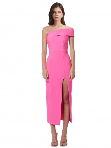 Stretch Crepe Sheath Midi Length Sleeveless Formal Evening Gown / Prom Dress / Bridesmaid Dress Glasgow