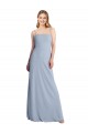Stretch Crepe A-Line Long Sleeveless Criss Cross Open Back Prom Dress / Bridesmaid Dress Glasgow