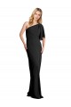 Stretch Crepe Sheath Long Flutter Sleeves Formal Evening Gown / Prom Dress / Bridesmaid Dress Glasgow
