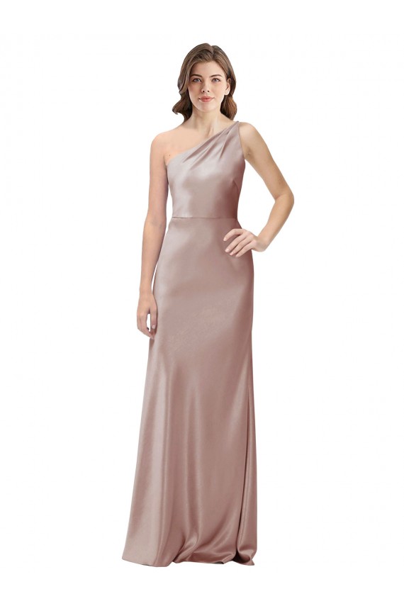 Stretch Satin Sheath Long Sleeveless Open Back Formal Evening Gown / Prom Dress / Bridesmaid Dress Glasgow