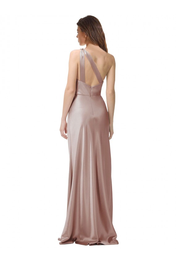 Stretch Satin Sheath Long Sleeveless Open Back Formal Evening Gown / Prom Dress / Bridesmaid Dress Glasgow