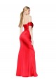 Stretch Satin Mermaid Long Sleeveless High Slit Prom Dresses Glasgow