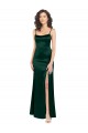 Stretch Satin A-Line Long Sleeveless Open Back Formal Evening Gown / Prom Dress / Bridesmaid Dress Glasgow