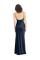 Stretch Satin A-Line Long Sleeveless Open Back Black Tie Evening Gown / Prom Dress / Bridesmaid Dress Glasgow