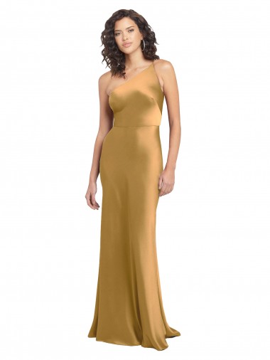 Stretch Satin A-Line Long Sleeveless Formal Evening Gown / Prom Dress / Bridesmaid Dress Glasgow