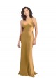 Stretch Satin A-Line Long Sleeveless Formal Evening Gown / Prom Dress / Bridesmaid Dress Glasgow