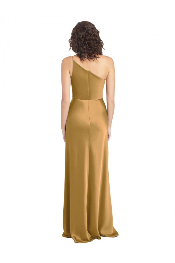 Stretch Satin A-Line Long Sleeveless Formal Evening Gown / Prom Dress / Bridesmaid Dress Glasgow