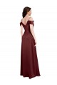 Stretch Satin A-Line Long Sleeveless Formal Dress / Bridesmaid Dress Glasgow