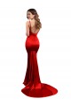 Stretch Satin Mermaid Long Sleeveless Low Back Evening Dress / Bridesmaid Dress Glasgow