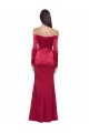 Stretch Satin Sheath Long Long Sleeves Formal Evening Gown / Prom Dress / Bridesmaid Dress Glasgow