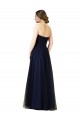 Tulle A-Line Sleeveless Dark Navy Bridesmaid Dress / Evening Dress Glasgow