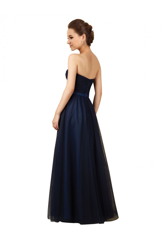 Tulle Long Sleeveless Bridesmaid Gown Glasgow