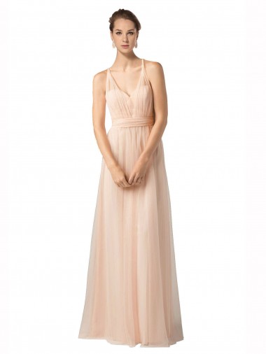 Tulle Long Sleeveless Bridesmaid Dress / Evening Dress Glasgow