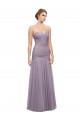 Tulle Mermaid Long Sleeveless Heather Bridesmaid Dresses Glasgow