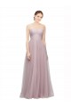 Tulle & Lace A-Line Long Sleeveless Bridesmaid Dress / Evening Dress Glasgow