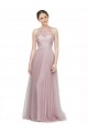 Tulle & Lace A-Line Long Sleeveless Bridesmaid Dress Glasgow