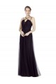 Soft Tulle A-Line Long Sleeveless Bridesmaid Gown Glasgow