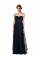 Tulle A-Line Sleeveless Black Bridesmaid Gown Glasgow