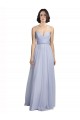 Tulle A-Line Long Sleeveless Lilac Bridesmaid Dress Glasgow