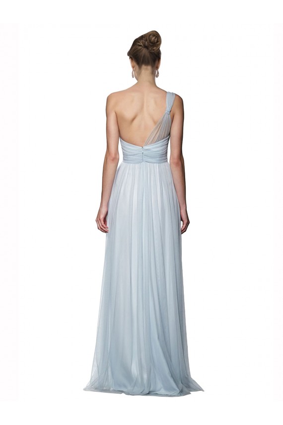 Tulle A-Line Long Sleeveless Mist Bridesmaid Dress Glasgow