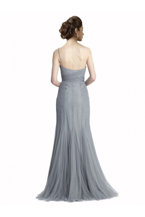 Tulle Mermaid Mermaid Sleeveless Slate Grey Bridesmaid Dress Glasgow