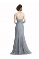 Tulle Mermaid Mermaid Sleeveless Slate Grey Bridesmaid Dress Glasgow