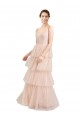 Tulle A-Line Long Sleeveless Semi Formal Evening Dress / Bridesmaid Dress Glasgow