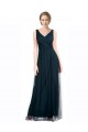 Tulle A-Line Sleeveless Blue Bridesmaid Dress Glasgow