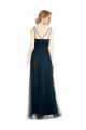 Tulle A-Line Sleeveless Blue Bridesmaid Dress Glasgow