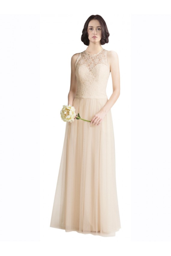 Tulle & Lace A-Line Sleeveless Ivory Bridesmaid Dress Glasgow