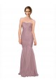 Tulle Mermaid Long Sleeveless Bridesmaid Dress Glasgow