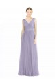 Tulle A-Line Sleeveless Lilac Bridesmaid Dress Glasgow