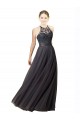 Tulle & Lace A-Line Long Sleeveless Criss Cross Back Bridesmaid Dress Glasgow