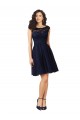 Tulle & Lace A-Line Knee Length Sleeveless V-Back Bridesmaid Dress Glasgow