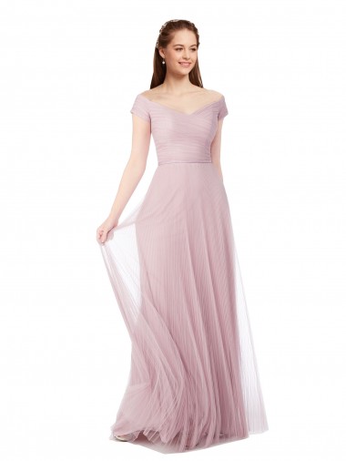 Tulle A-Line Long Sleeveless Bridesmaid Dress / Evening Dress Glasgow