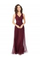 Tulle Long Sleeveless Bridesmaid Dress Glasgow