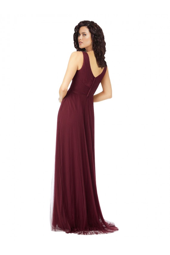 Tulle Long Sleeveless Bridesmaid Dress Glasgow