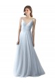Soft Tulle A-Line Long Sleeveless Bridesmaid Dress Glasgow