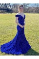 Velvet Sequin Sweep Train Sleeveless Prom Dress Glasgow