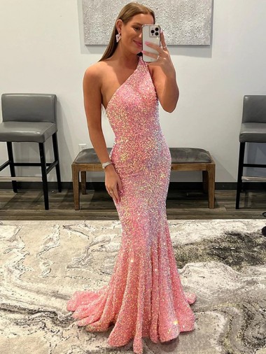 Velvet Sequin Sweep Train Sleeveless Prom Dress / Evening Dress Glasgow