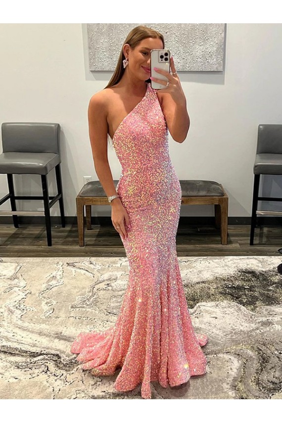 Velvet Sequin Sweep Train Sleeveless Prom Dress / Evening Dress Glasgow