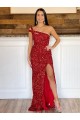 Velvet Sequin Sheath Sweep Train Sleeveless Long Prom Dress Glasgow