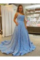 Velvet Sequin Court Train Sleeveless Prom Dress / Evening Dress Glasgow