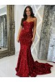Velvet Sequin Sheath Court Train Sleeveless Prom Dress / Evening Dress Glasgow